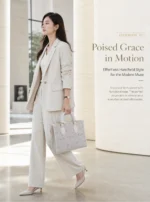 Zhuang Brocade Linghua‑Pattern Square Crossbody Handbag - Gambar 3